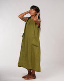 Montaigne Remy Linen Dress with Deep Front Pockets