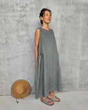 Montaigne Remy Linen Dress with Deep Front Pockets