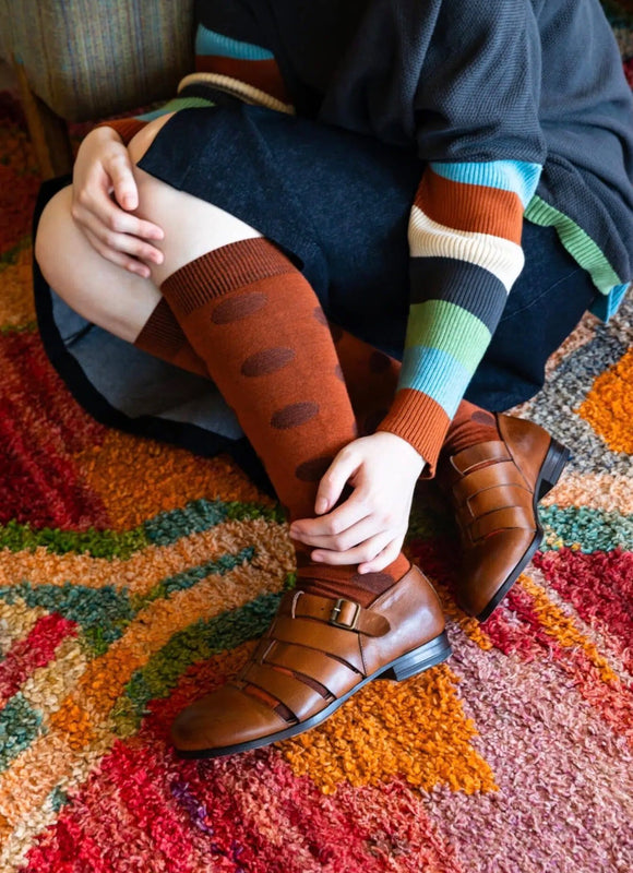 Tightology T15 ‘Yayoi Paprika’ Merino Wool Socks