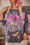 Pre Order Magnolia Pearl Flor De La Pasion Viggo Tee TOP 2238-OZZY-OS