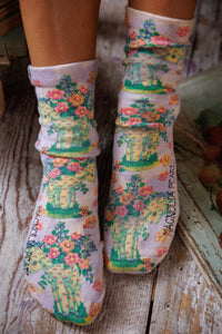 Magnolia Pearl Floral Lamb Socks MP&nbsp;