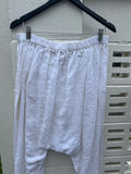 MegbyDesign Uma Drop Crotch Pant | White