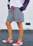 Hammil & Co Navy White Stripe Short