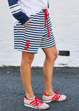 Hammil & Co Navy White Stripe Short