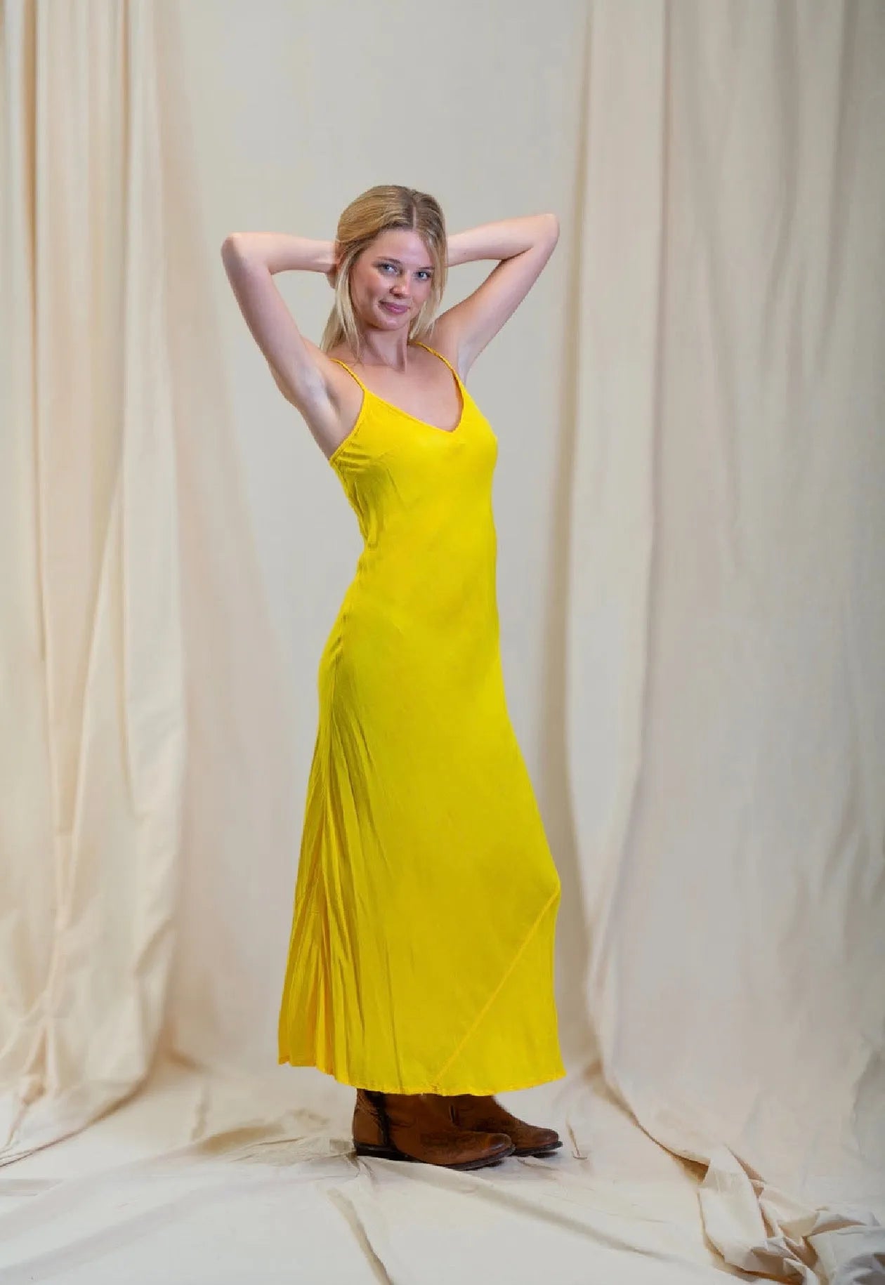 Silk/linen slip maxi - Stay Wild Collective  