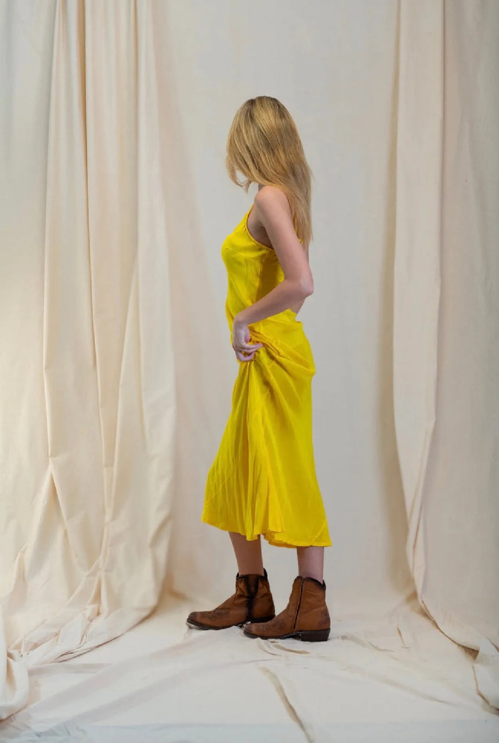 Silk/linen slip maxi - Stay Wild Collective  
