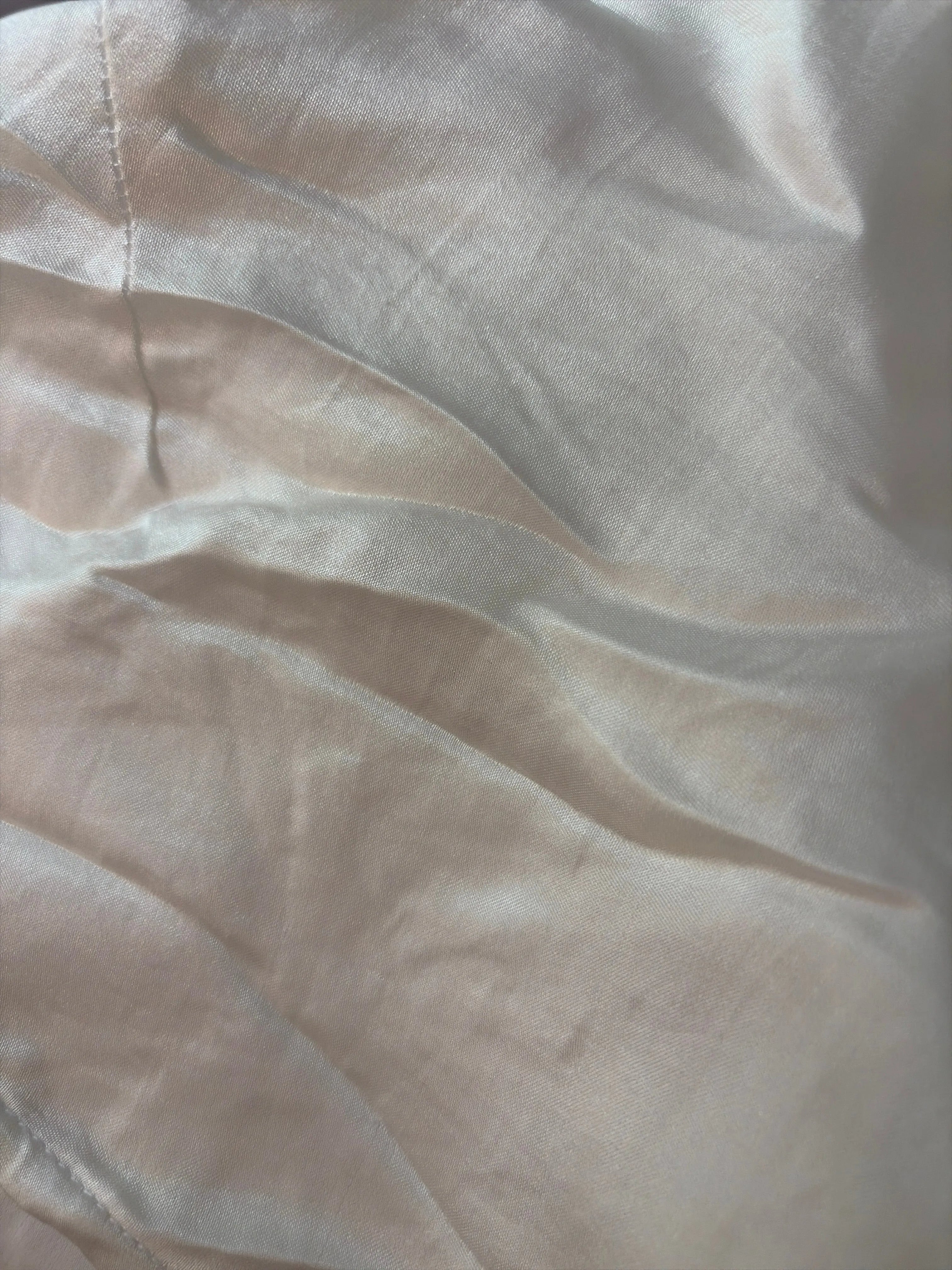 person wearing Silk/satin slip short white - Stay Wild Collective  