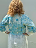  Silver Cocoonz Kashmiri wool jacket Size 10 Light Blue - Stay Wild Collective  Jacket