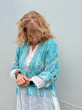  Silver Cocoonz Kashmiri wool jacket Size 14 Jade Blue - Stay Wild Collective  Jacket