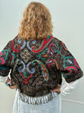  Silver Cocoonz Kashmiri wool jacket Size 14 Paisley Garden - Stay Wild Collective  Jacket