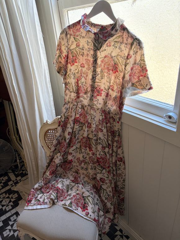 Son de Flor Classic Dress, Short Sleeves | Red Poppy SALE