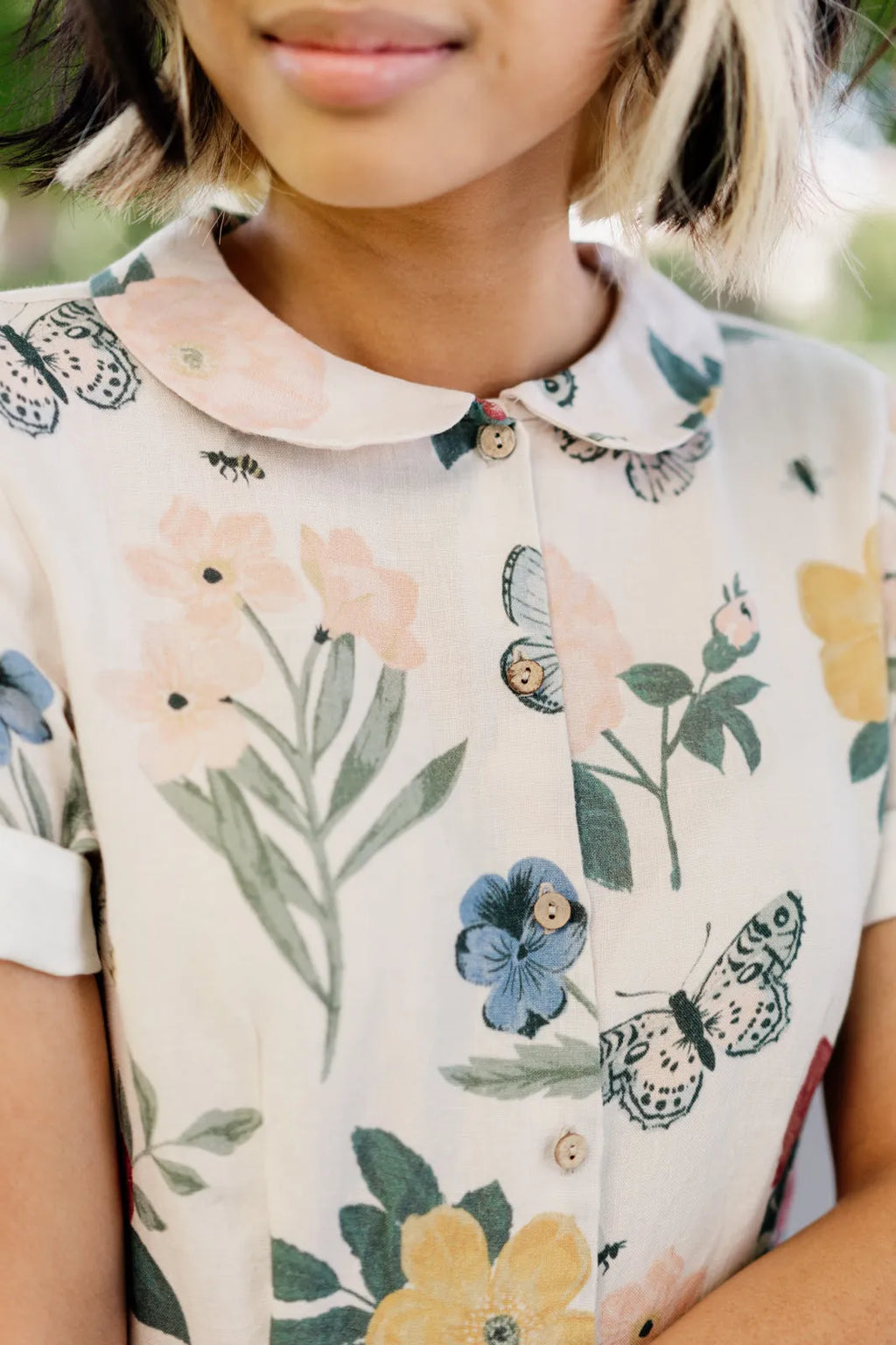 Son de Flor Classic Dress, Short Sleeves, Summer Flowers - Stay Wild Collective  Dresses