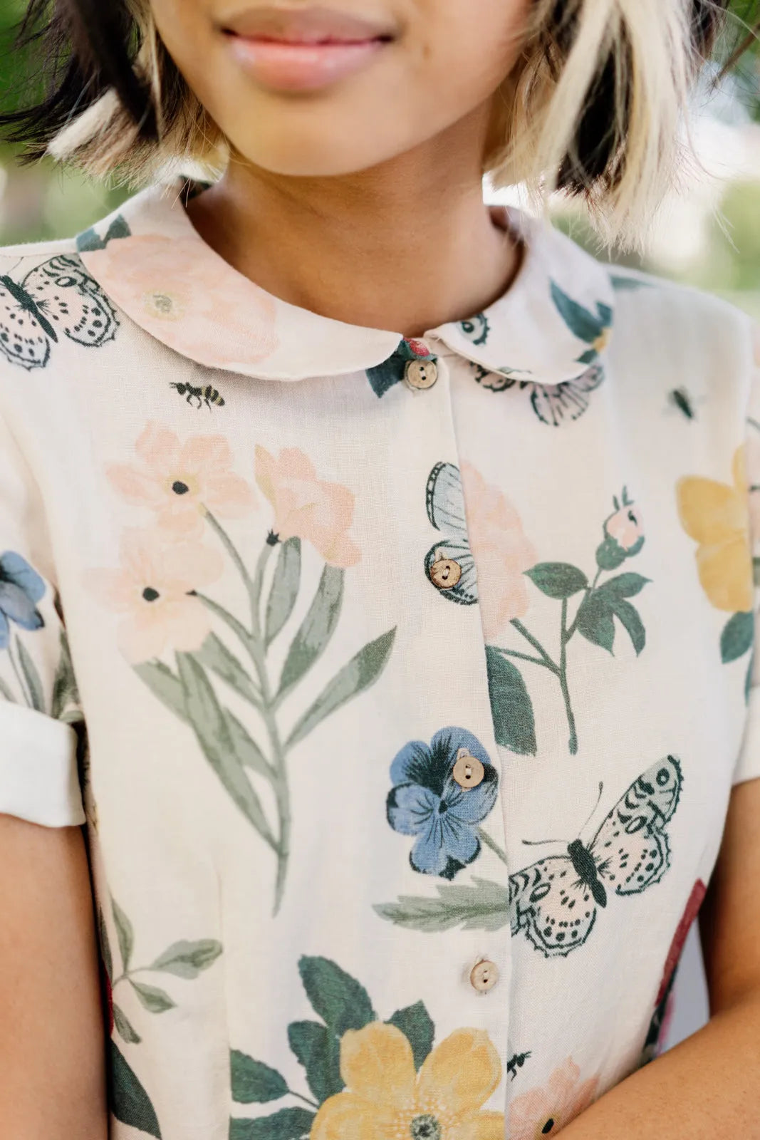Son de Flor Classic Dress, Short Sleeves, Summer Flowers - Stay Wild Collective  Dresses