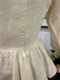  Son de flor peplum jacket linen SALE milk - Stay Wild Collective  