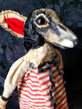 SANSHA is a sweet black fox in red ticking and stains. - Stay Wild Collective  Sculpter