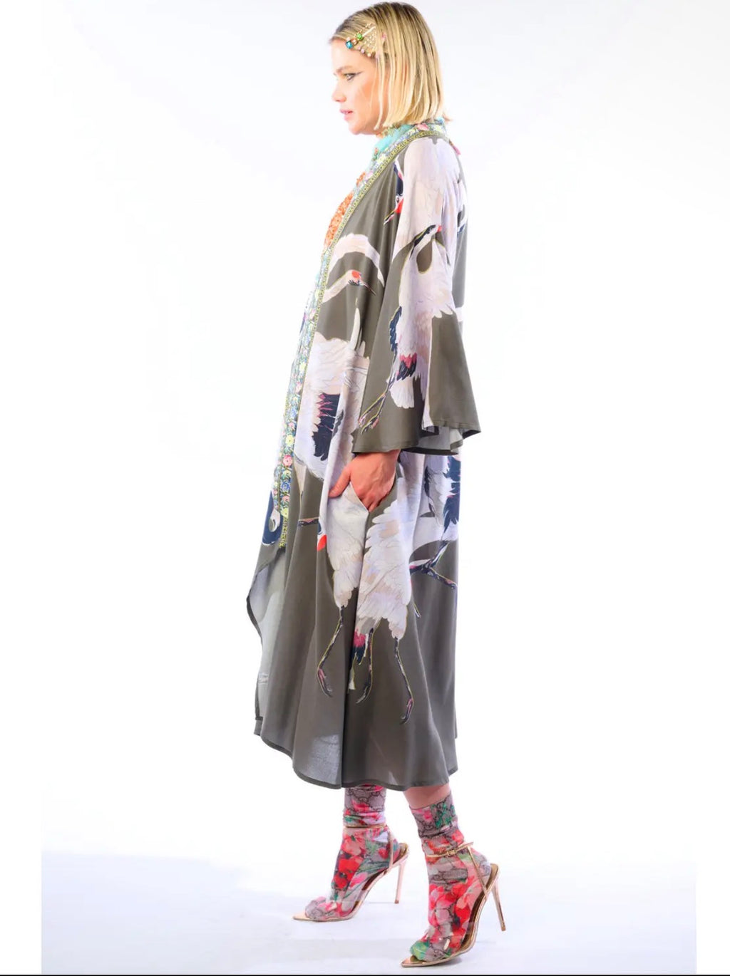 Story of the Crane Kimono - Charcoal |
Bohemian Coverup Robe - Stay Wild Collective