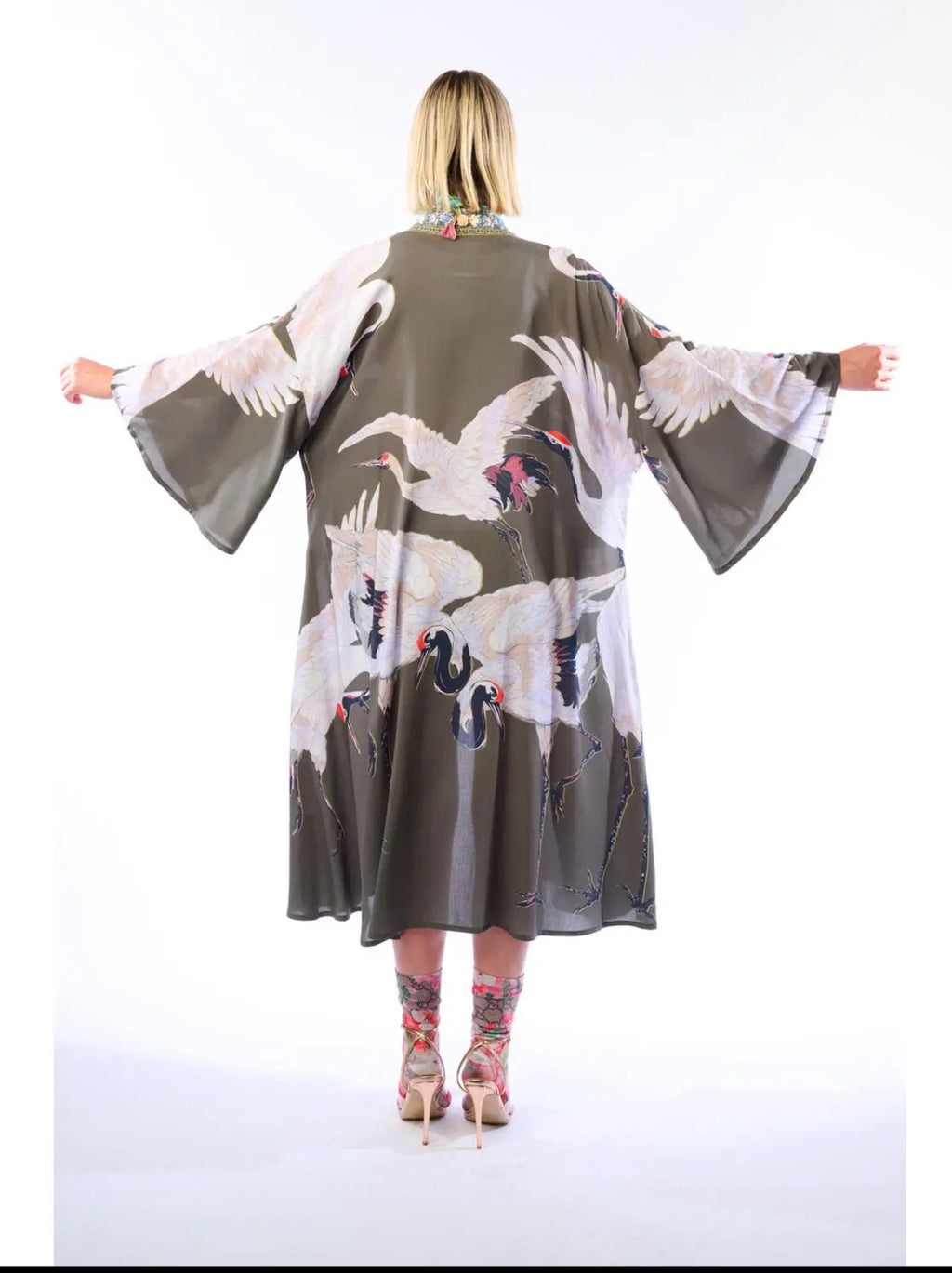 Story of the Crane Kimono - Charcoal |
Bohemian Coverup Robe - Stay Wild Collective