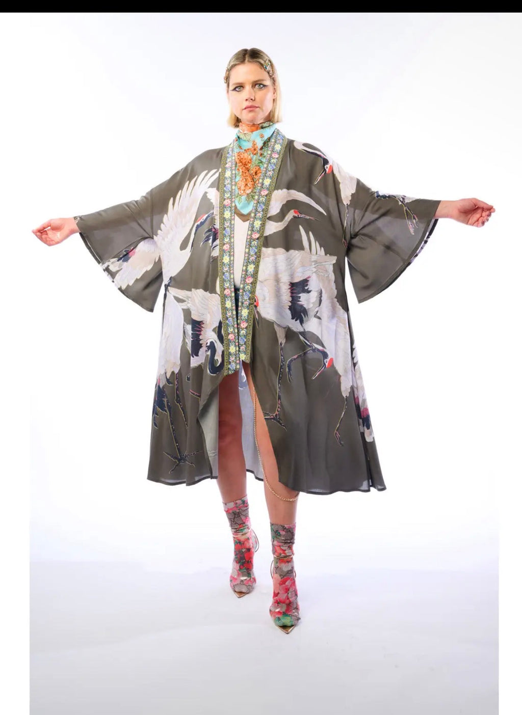 Story of the Crane Kimono - Charcoal |
Bohemian Coverup Robe - Stay Wild Collective