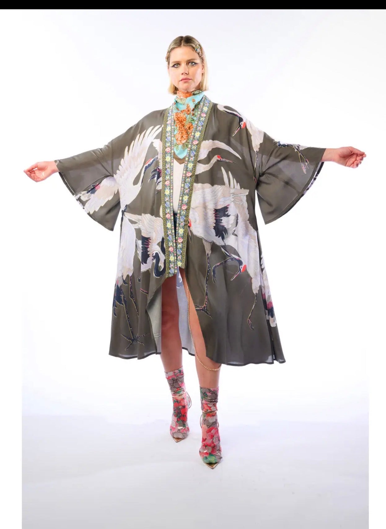 Story of the Crane Kimono - Charcoal |
Bohemian Coverup Robe - Stay Wild Collective