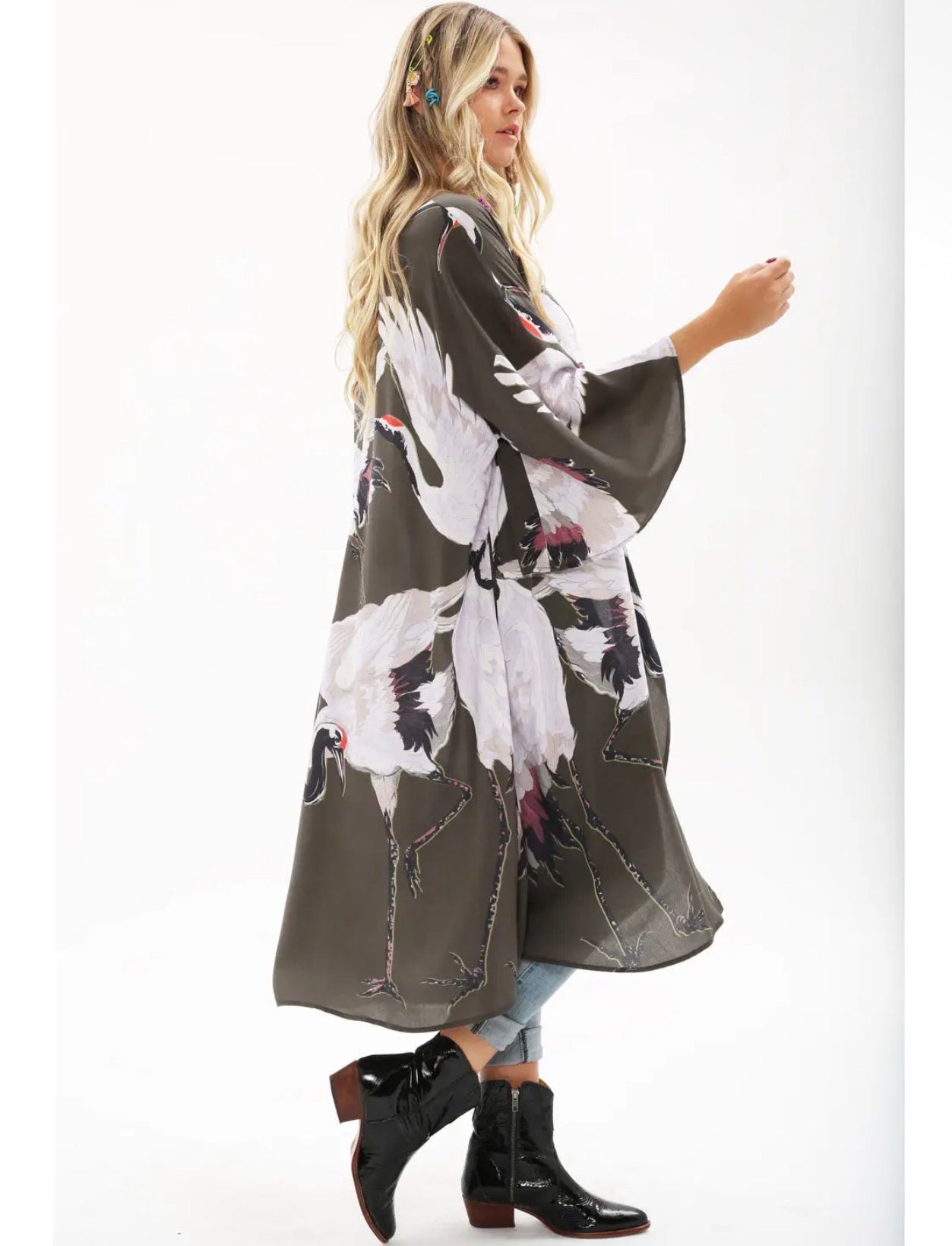 Story of the Crane Kimono - Charcoal |
Bohemian Coverup Robe - Stay Wild Collective