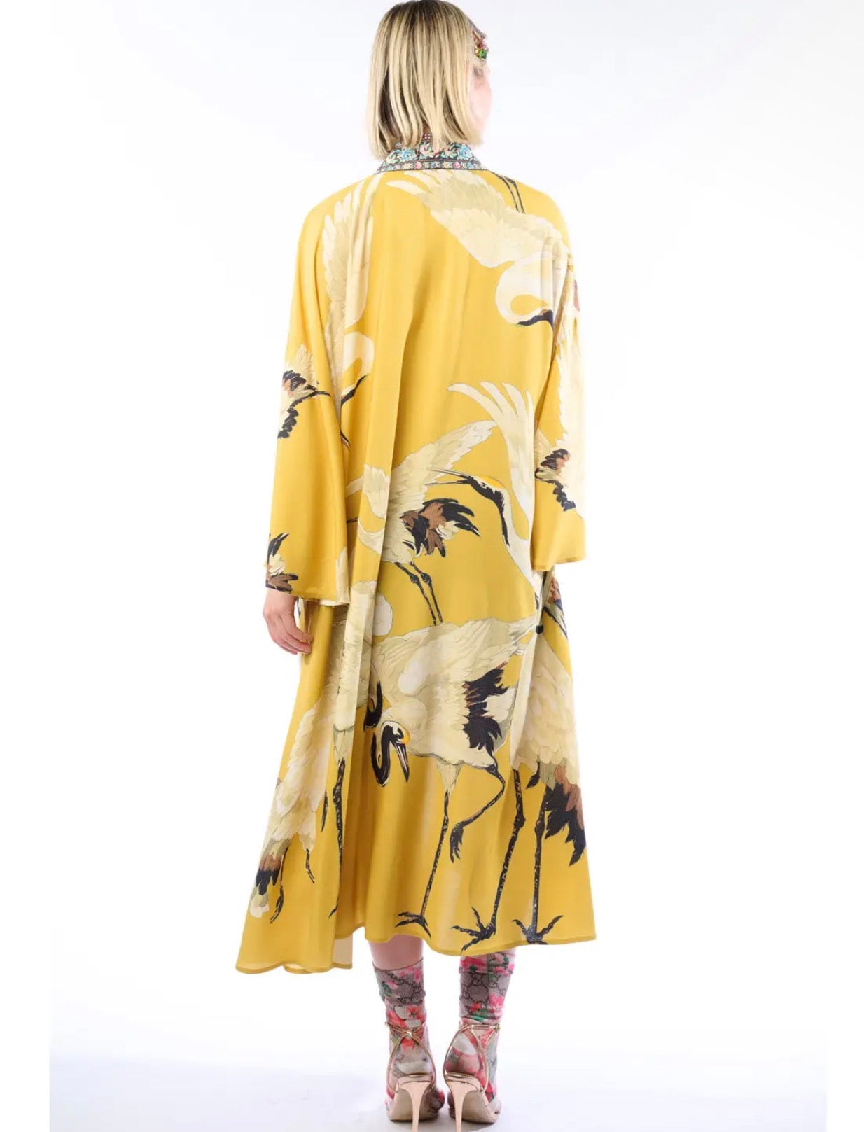 Story of the Crane Kimono - mustard 
Bohemian Coverup Robe - Stay Wild Collective