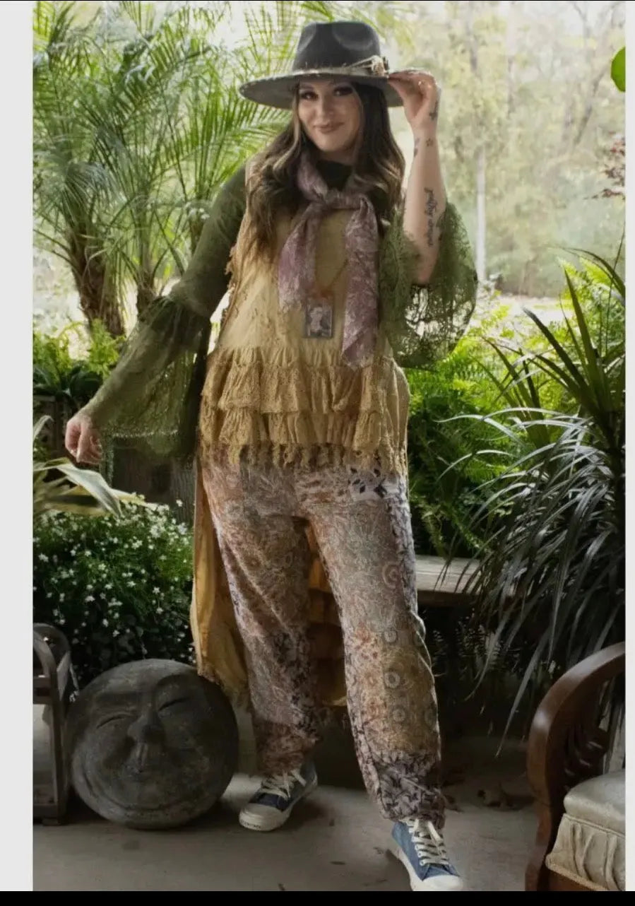 Sunset mosaic pants jaded gypsy - Stay Wild Collective  