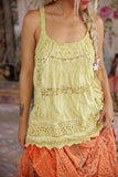 Pre Order Magnolia Pearl Eyelet Clementine Tank 384-YUZU-OS
