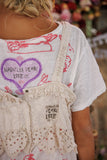 Magnolia Pearl Olive Eyelet Ruffle Cami TANK 402-MOON-OS
