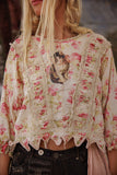 Magnolia Pearl Kitty Hyacinth Blouse 1260 PETUN-OS