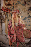 Pre Order Magnolia Pearl Patchwork Idgy Ruffle Shirt TOP 1511-MADAZ-OS