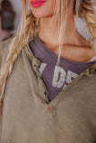 Magnolia Pearl Fleece Riehl Henley TOP 2128-AGED-OS