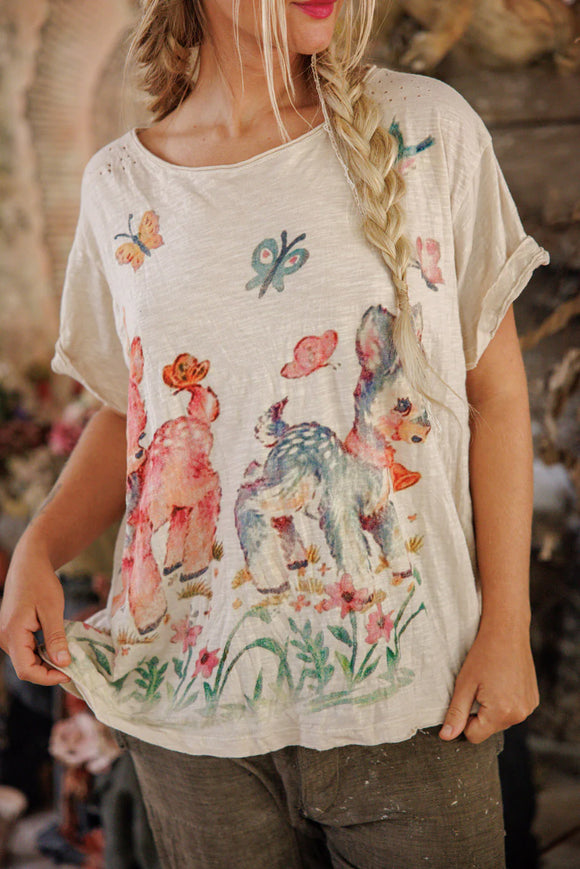 Pre Order Magnolia Pearl Frolic Tee TOP 2330-MOON-OS