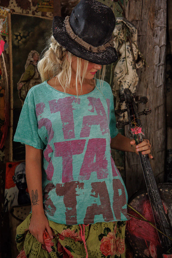 Pre order  Magnolia Pearl Star Star Star Tee TOP 2362-VERNA-OS