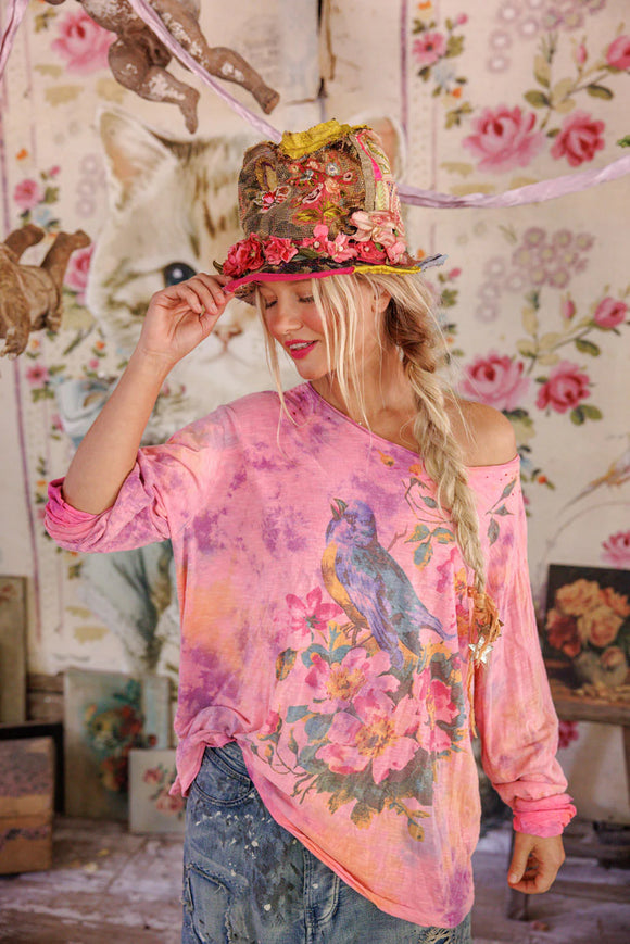 Pre Order Magnolia Pearl Floral Robin Viggo Tee TOP 2364-HDGPD-OS