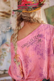 Pre Order Magnolia Pearl Floral Robin Viggo Tee TOP 2364-HDGPD-OS