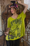 Magnolia Pearl Venice Lover Butterfly Tee TOP 2440-YPLUM-OS