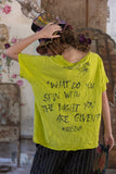 Magnolia Pearl Venice Lover Butterfly Tee TOP 2440-YPLUM-OS