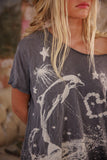 Magnolia Pearl Sky Dolphin Tee TOP 2523-OZZY-OS