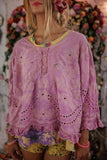 Magnolia Pearl Eyelet Wennie Blouse TOP 2566-ALLIU-OS