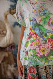 Magnolia Pearl Floral Songbird Art Class Tee TOP 2567-TRUE-OS
