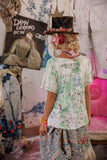 Magnolia Pearl Floral Songbird Art Class Tee TOP 2567-TRUE-OS