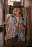 Magnolia Pearl YD Patchwork Perletta Shirt TOP 2569-MADRB-OS