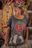 Pre Order Magnolia Pearl Discotheque Fraises Tee TOP 2663-OZZY-OS
