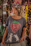 Pre Order Magnolia Pearl Discotheque Fraises Tee TOP 2663-OZZY-OS