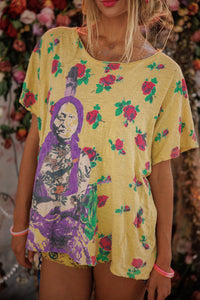 Magnolia Pearl Soul Of Yellow Roses Tee TOP 2673-SMRRS-OS