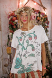 Magnolia Pearl Ducks Love Strawberries Tee TOP 2756-TRUE-OS