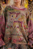 Pre Order Magnolia Pearl Mixed Graphics Hermosa Sweatshirt TOP 2982-PPBOB-OS