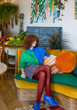 Tightology T02 – ‘Pine Red’ Organic Cotton Tights - Stay Wild Collective  Hoisery