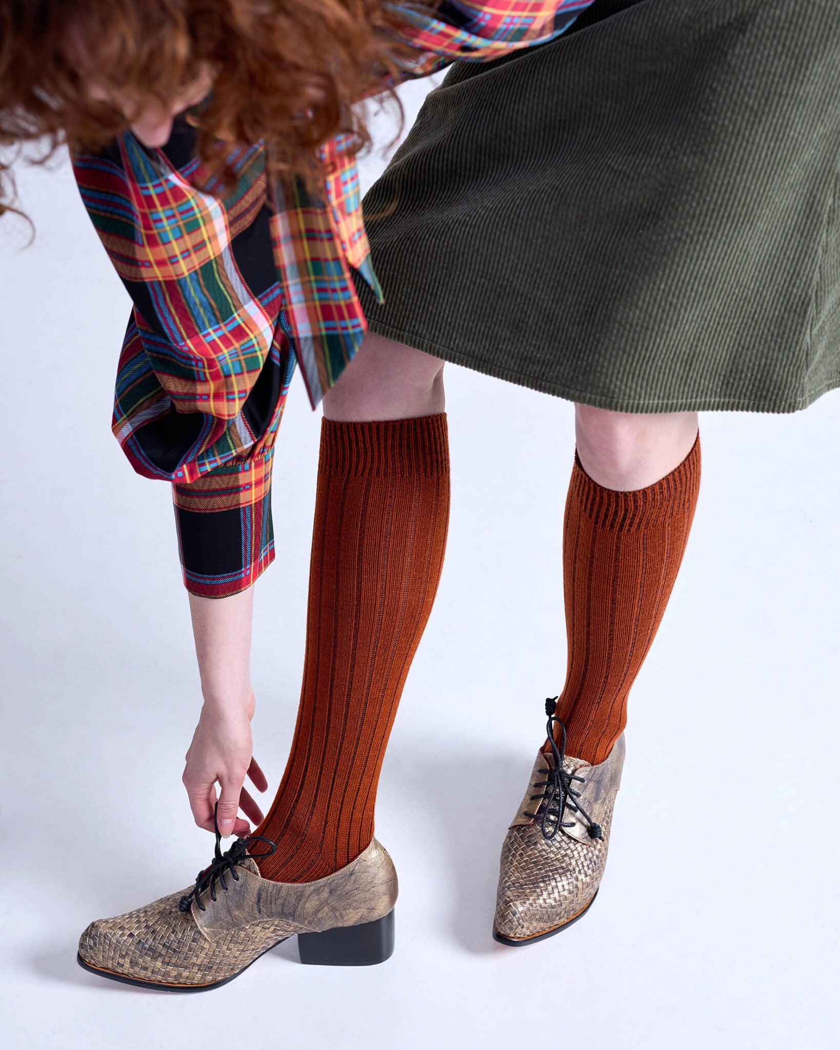 Tightology Long Rib Merino Wool Socks – paprika - Stay Wild Collective
