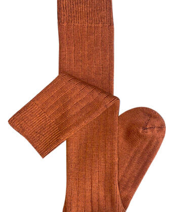 Tightology Long Rib Merino Wool Socks – paprika - Stay Wild Collective